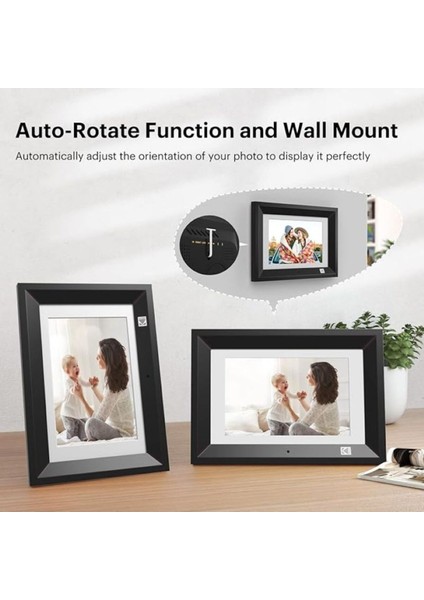 10.1 Inç Wifi Dijital Fotoğraf Çerçevesi - Hd IPS Dokunmatik Ekran, Otomatik Döndürme fırsatları