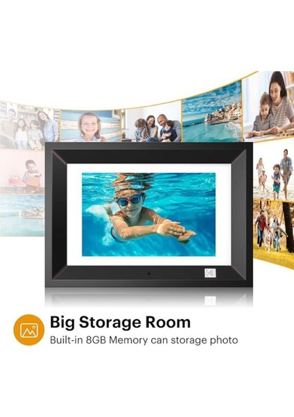10.1 Inç Wifi Dijital Fotoğraf Çerçevesi - Hd IPS Dokunmatik Ekran, Otomatik Döndürme indirimleri