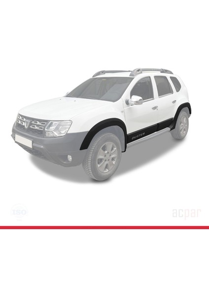 Dacia Duster (Hs) 2010-2017 Arası ile Uyumlu Kapı ve Çamurluk Koruma Dodik Seti Siyah