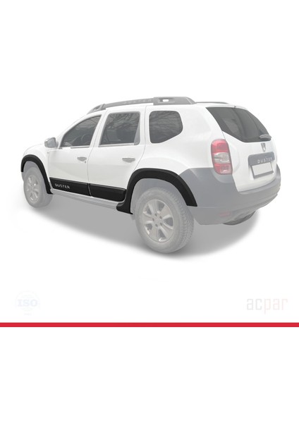Dacia Duster (Hs) 2010-2017 Arası ile Uyumlu Kapı ve Çamurluk Koruma Dodik Seti Siyah