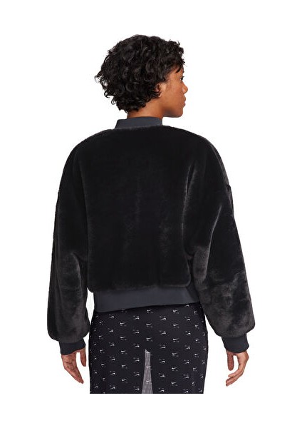 W Sportswear Kadın Günlük Çift Taraflı Bomber Ceket FB8692-010 Siyah fiyatları