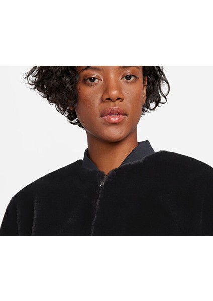 W Sportswear Kadın Günlük Çift Taraflı Bomber Ceket FB8692-010 Siyah fırsatları