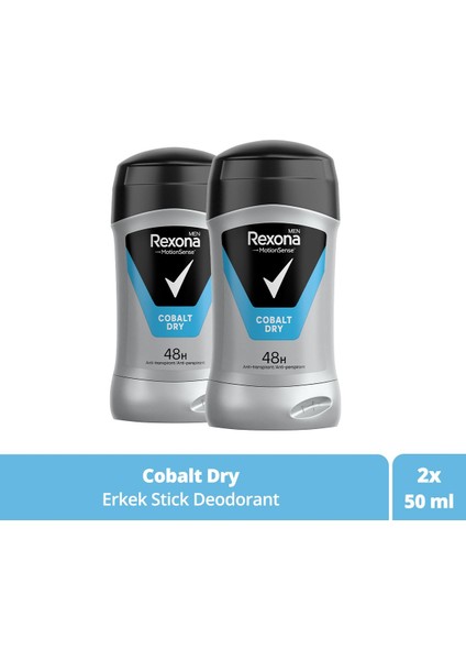 Men Motionsense Erkek Stick Deodorant Cobalt Dry 50 ml x 2