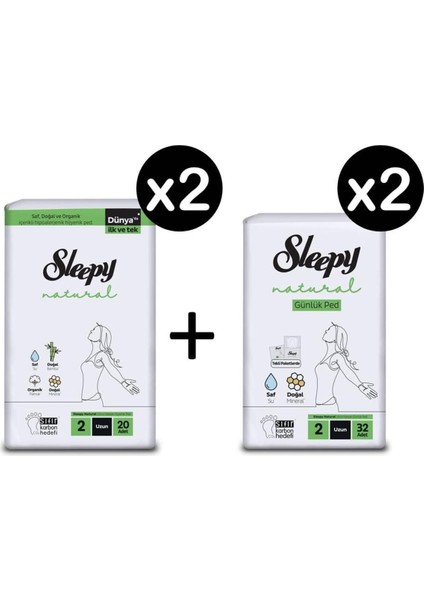 Natural Ultra Hassas Hijyenik Ped Uzun 20 Adet