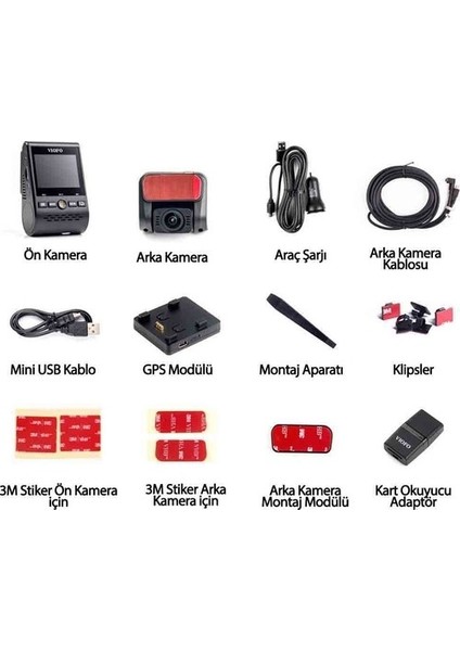 A129 Pro Duo 4K Gps'li Akıllı Araç Kamerası fırsatları