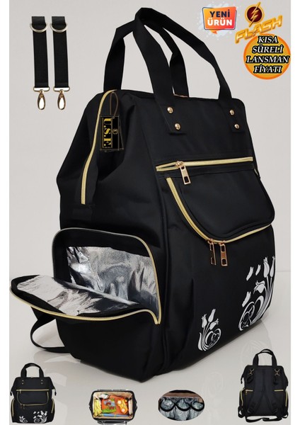 Bebek Bakım Çantası Organizatör Fonksiyonel Lüx Anne Bebek Bakım Sırt Çantası