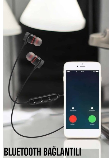 Kablolu Mıknatıslı Sport Kulaklık Bluetooth Bağlantılı