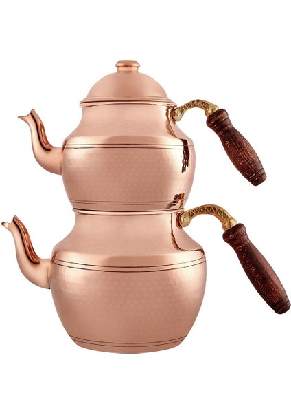 Alacahöyük Bakır Midi Çaydanlık