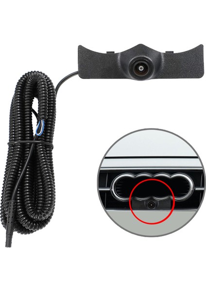 Hd Ccd Araba Ön Görünüm Park Gece Görüş Pozitif Logo Kamera -Audi A4 A4L B9 8W 2019 2020 (Yurt Dışından)