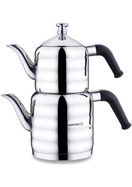 Renkli Şık Çaydanlık Takımı, 3L, Çelik, Garantili, Kaliteli ve modern tasarım