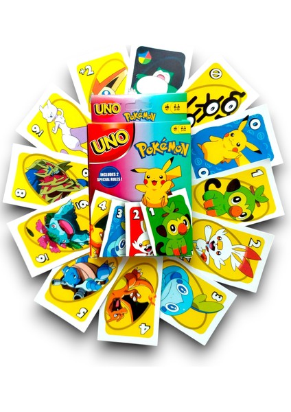 Uno Pokemon Oyun Kartları (110 Adet)