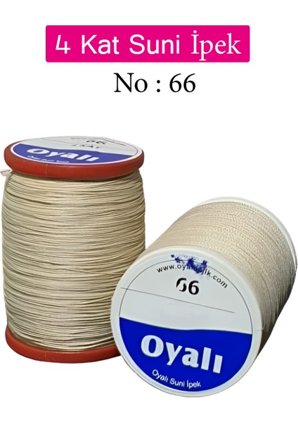 4 Kat Suni Ipek Iplik Iğne Oyası Boncuk Ipi Tığ Oyası No:66