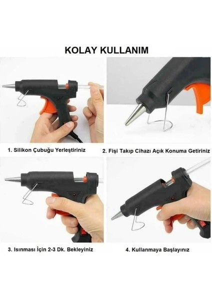 Kalın Silikon Tabancası Sıcak Silikon Makinası Südor