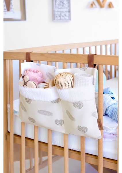 Pratik Askılı Organizer Bebek Arabası Beşik Kenar Fluffy Organizer Melis