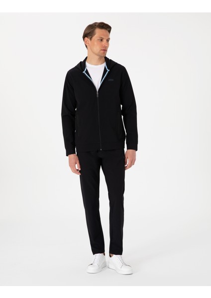Erkek Siyah Regular Fit Eşofman Altı 50306109-VR046