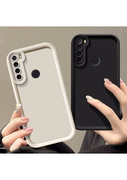 Xiaomi Redmi Note 8 Kılıf Yumuşak Lansman Silikon Kamera Korumalı Çıkıntılı 3D Kalın Kenarlı Coffe Kapak