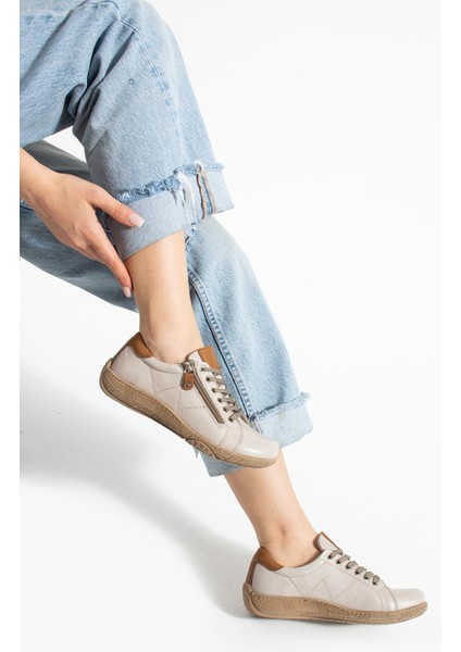 Dobran Kadın Deri Gümüş Günlük Ayakkabı fiyatları