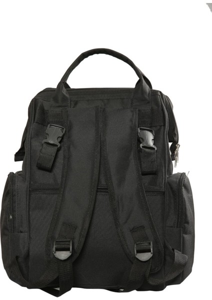 Bebek Bakım Çantası Lüx Anne Bebek Bakım Sırt Çantası Siyah fırsatları