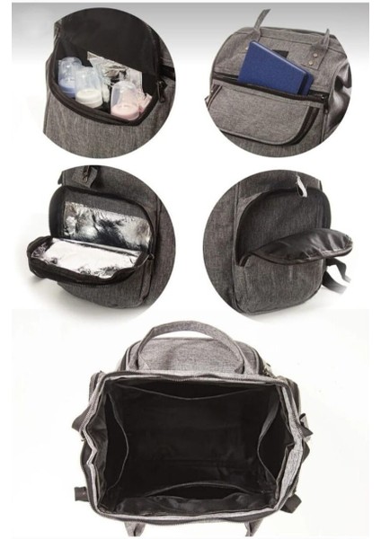 Bebek Bakım Çantası Lüx Anne Bebek Bakım Sırt Çantası Siyah indirimleri