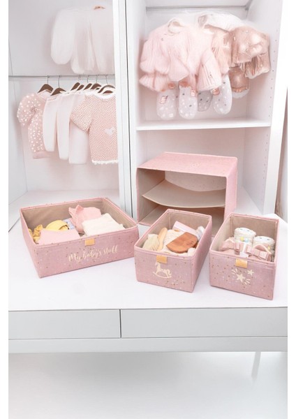 Baby 3 Bölmeli Katlanabilir Düzenleyici Çekmece - Bebek Odası Organizeri