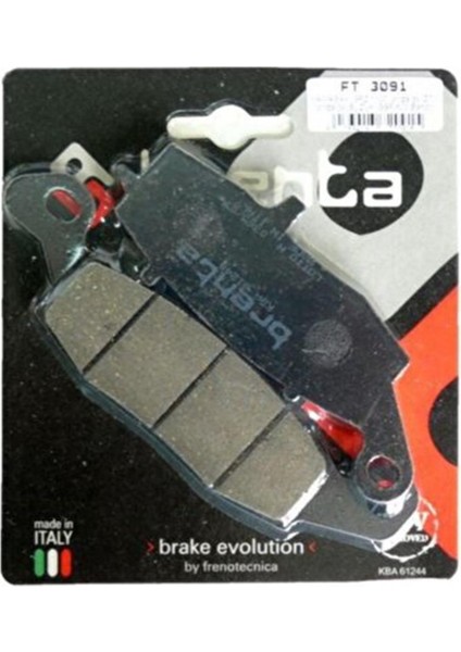 Kawasakı Kle Versys Sağ 650CC 2007-14 Ön Fren Balatası Brenta Org