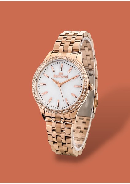 3 Atm Su Geçirmez Rose Gold Renk Çelik Kordon Kadın Kol Saati