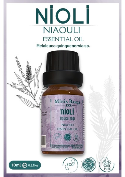 Nioli Uçucu Yağı (Niaouli Essential Oil), Sertifikalı, %100 Saf, 10ML fiyatları