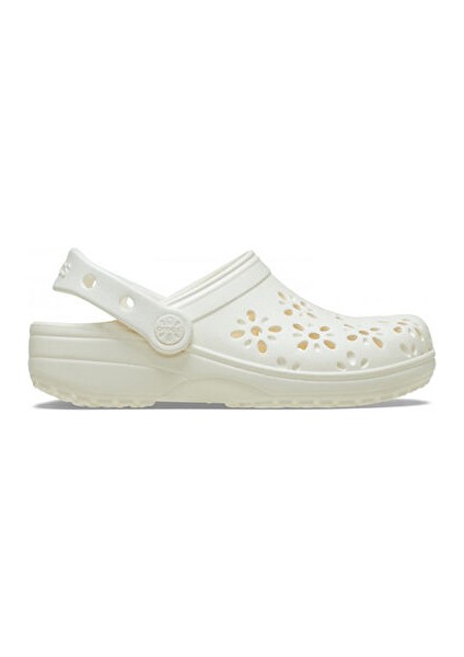 Classic Floral Cut Out Clog T Çocuk Terliği 210944-0WV Krem