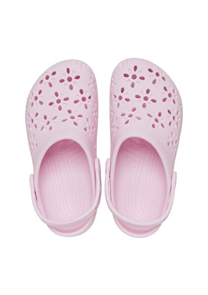 Classic Floral Cut Out Clog T Çocuk Terliği 210944-6ZW Pembe modelleri