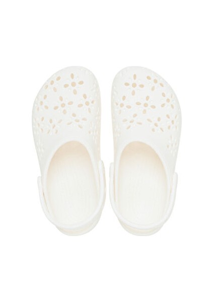 Classic Floral Cut Out Clog T Çocuk Terliği 210944-0WV Krem indirimleri