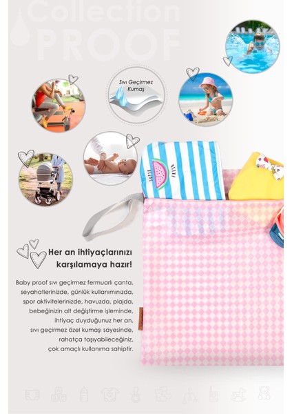 Baby Proof Kıyafet Çantası Mayo Islak Kuru Giysi Sıvı Geçirmez Kirli Temiz Çamaşır Torbası Damapudr