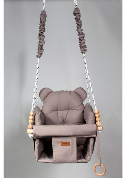 Concon Bebe Çocuk Pufy Emniyet Kemerli Salıncak Çocuk Salıncak