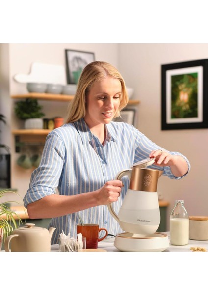 Kettle Glass 1,7l Çaydanlık,bakır, 2400W, Sıcaklık Ayarı 40-100°C, Dijital Ekran