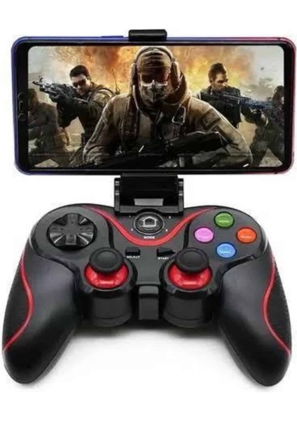 Joystik Gamepad Bluetooth Telefon Tutucu Oyun Kolu Telefon Android Uyumlu