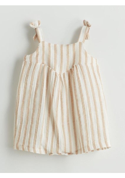 Çizgili Kız Bebek Müslin Tulum fiyatları