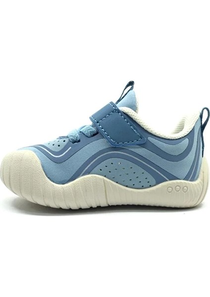 Yaomi Kauçuk Kaymaz Taban Ortapedik Bebe Sneaker Mavi