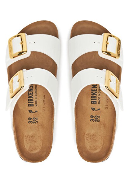 Sydney Cushion Buckle Bf Patent Kadın Terliği 1029438-20344 Beyaz modelleri