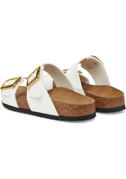 Sydney Cushion Buckle Bf Patent Kadın Terliği 1029438-20344 Beyaz fırsatları