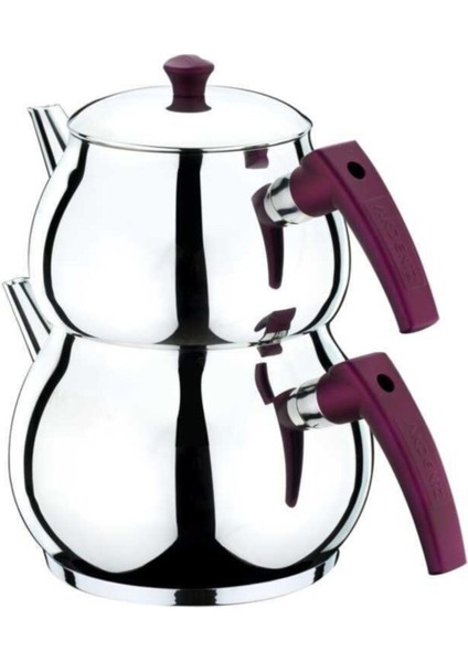 Şiraz Bakalit Kulp Çaydanlık, paslanmaz çelik, şık ve kullanışlı mutfak gereci