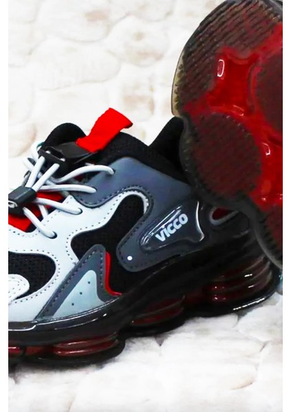 Mask Şefaf Havalı Taban Lastik Bağcıklı Ortapedik Uniseks Çocuk Spor Ayakkabı Siyah fiyatları