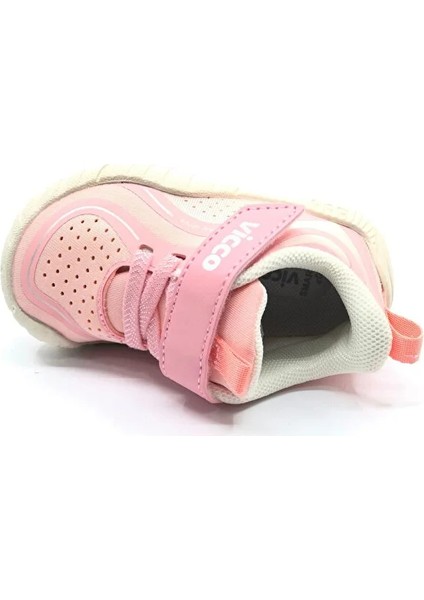 Yaomi Kauçuk Kaymaz Taban Ortapedik Bebe Sneaker Pudra