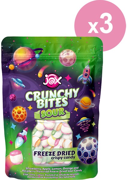Crunchy Bites Sour (Ekşi) 3 Paket
