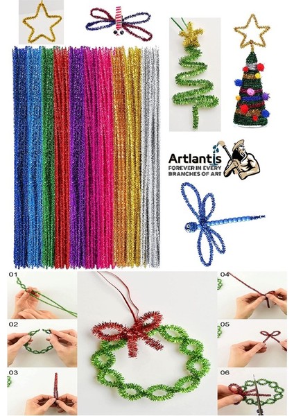 Şönil Pastel Metalik ve Ana Renkler 30 cm 150 Li 1 Paket Renkli Tüylü Tel Peluş Tel 30 cm Elişi Okul Projeleri Süsleme indirimleri