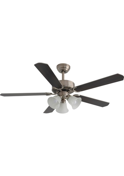 Dlc Brısote Mat Krom Tavan Vantilatörü 132 cm