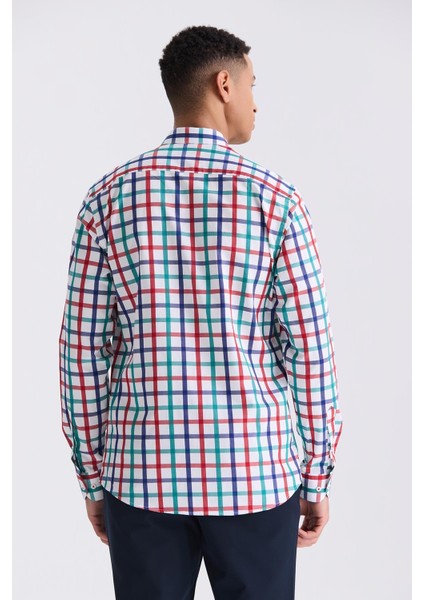 Yeşil Slim Fit Yaka Düğmeli Gömlek fırsatları