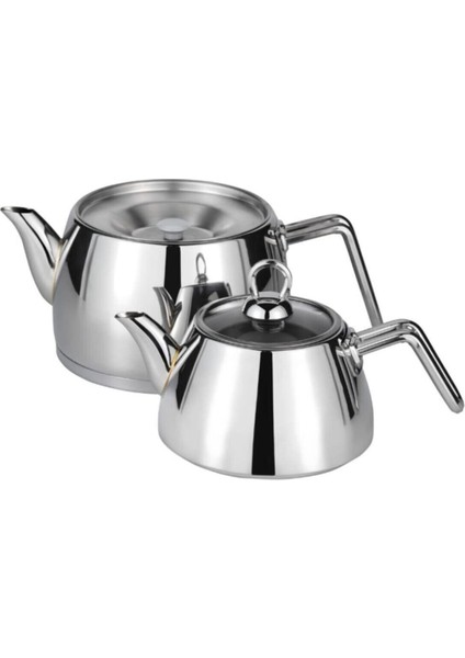 Paslanmaz Çelik Orta Boy Çaydanlık Seti, şık ve dayanıklı tasarım, 3,1 L hacim fiyatları