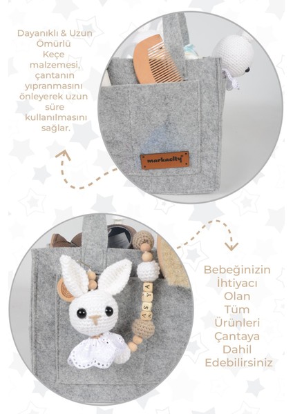 Pratik Düzenleyici Keçe Bebek Bakım Organizeri Anne Bebek Bakım Çantası fiyatları