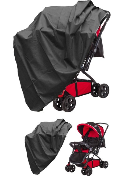Bebek Arabası Saklama Kılıfı Branda Örtü Su Geçirmez - Siyah fiyatları