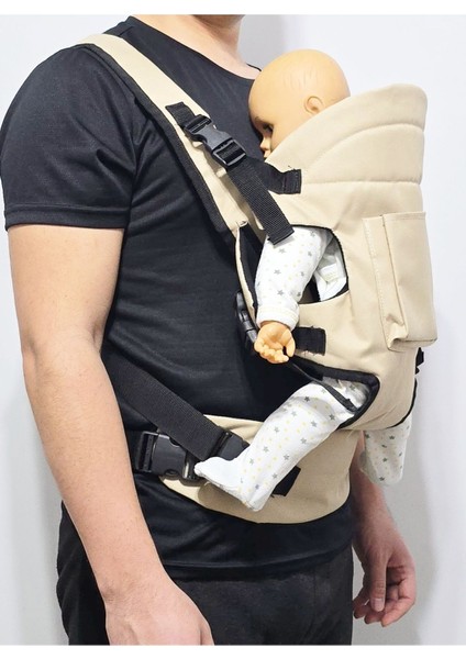 Çift Yönlü Bebek Taşıma Kangurusu Ergonomik Lüx Bebek Taşıyıcı Kanguru Krem fırsatları