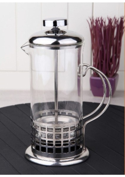 350 ml Cam French Press, Bitki Çayı ve Kahve Demliği, Şık ve Dayanıklı Tasarım